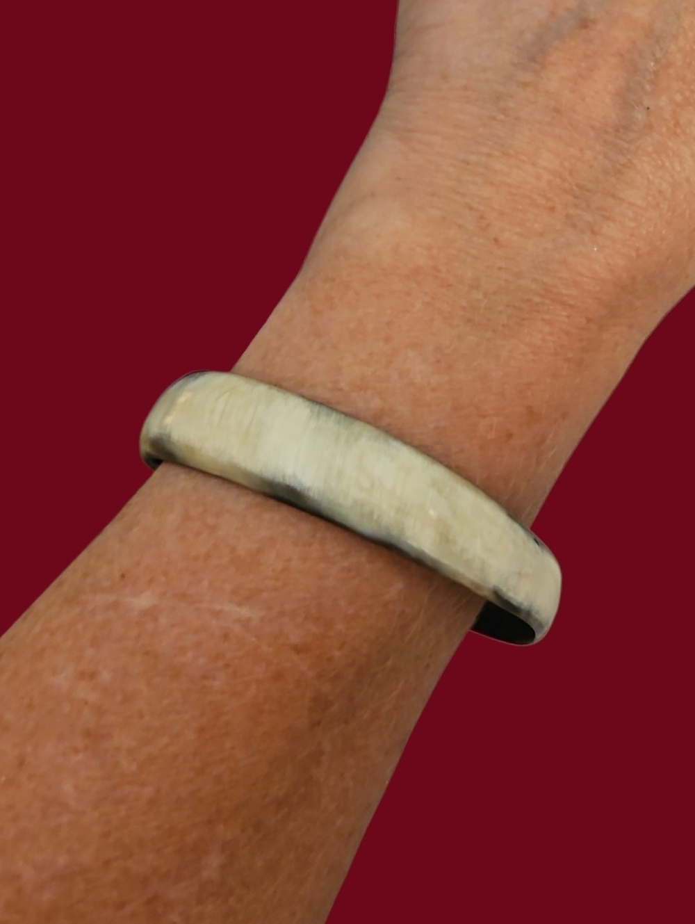Vintage Horn Bangle Bracelet